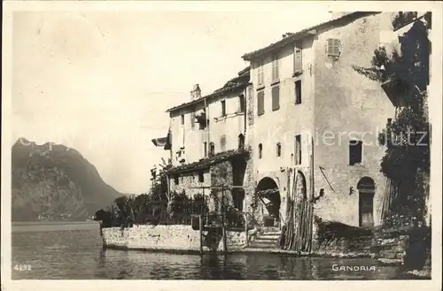 Gandria Lago di Lugano Haeuser Kat. Gandria