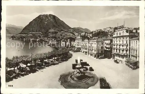 Lugano TI Fontana Bossi  Quai Kat. Lugano