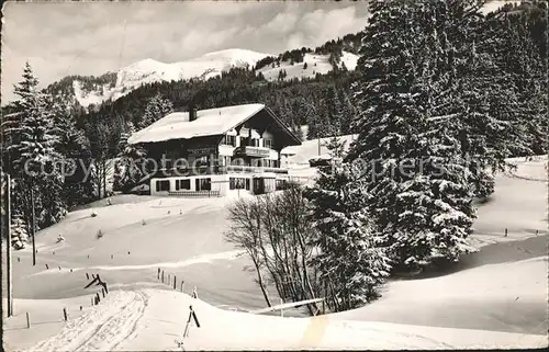 Saanenmoeser Zweisimmen Pension Hornberg Kat. Saanenmoeser