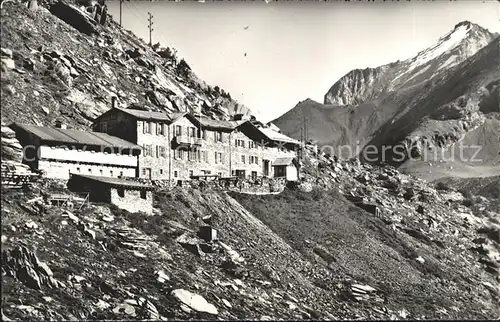 Gemmipass Wallis Berghotel Schwarenbach mit Doldenhorn Kat. Gemmipass