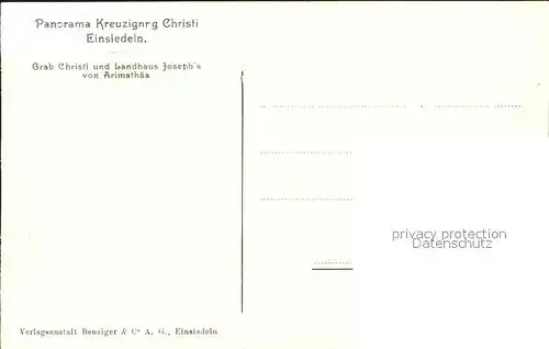 Einsiedeln SZ Kreuzigung Christi Grab Christi und Landhaus Josephs von Arimathaea / Einsiedeln /Bz. Einsiedeln