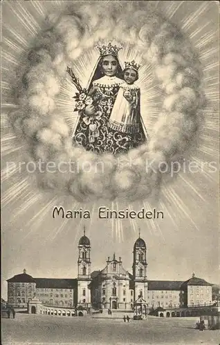 Einsiedeln SZ Kloster Marienfigur mit Kind / Einsiedeln /Bz. Einsiedeln