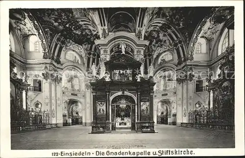 Einsiedeln SZ Gnadenkapelle und Stiftskirche / Einsiedeln /Bz. Einsiedeln