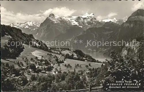 Morschach Kurhaus Frohnalp mit Urirotstock Kat. Morschach