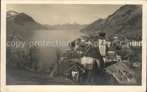 Gersau Vierwaldstaettersee mit Pilatus /  /