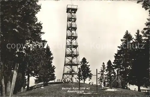 Hinwil Gasthaus Bachtel Kulm Aussichtsturm Kat. Hinwil