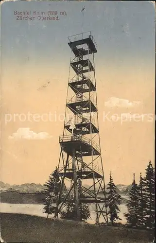 Hinwil Bachtel Kulm Aussichtsturm Kat. Hinwil