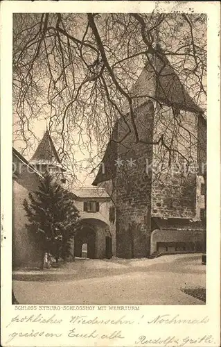 Kyburg Schlosshof Wehrturm Kat. Kyburg