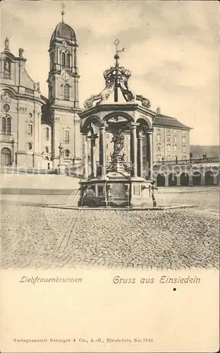 Einsiedeln SZ Liebfrauenbrunnen / Einsiedeln /Bz. Einsiedeln