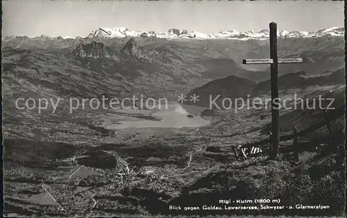 Rigi Kulm Goldau Lowerzersee Alpen Kat. Rigi Kulm