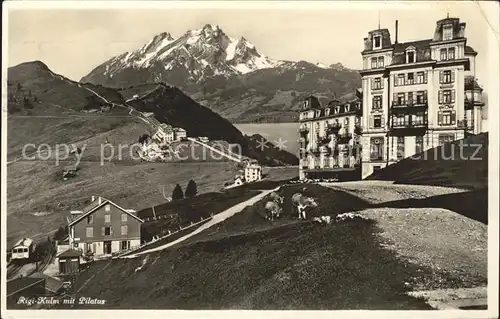 Rigi Kulm mit Pilatus Kat. Rigi Kulm