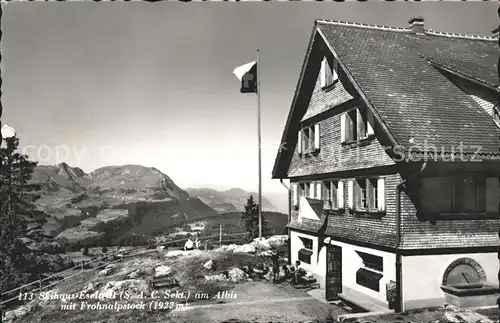 Schwyz Skihaus Eseltritt am Albis mit Frohnalpstock Kat. Schwyz