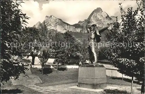 Schwyz Bundesbrief Archiv Plastik Brandenberger Kat. Schwyz