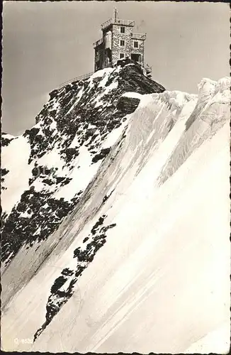 Jungfraujoch Meteor Station an der Sphinx Kat. Jungfrau