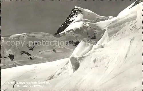 Jungfraujoch mit Rottalhorn Kat. Jungfrau