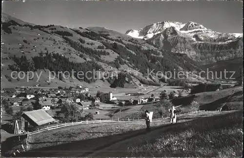 Lenk Simmental mit Wildstrubel Kat. Lenk Simmental