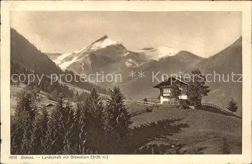 Gstaad Panorama mit Oldenhorn Kat. Gstaad