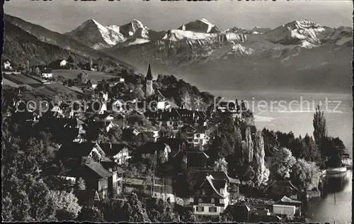 Hilterfingen Thunersee Eiger Moench Jungfrau / Hilterfingen /Bz. Thun