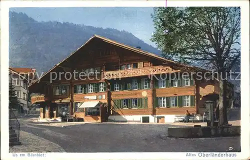 Wilderswil Altes Bernerhaus Kat. Wilderswil