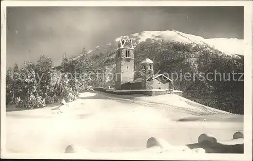 Pontresina St Gian Kirchlein Kat. Pontresina