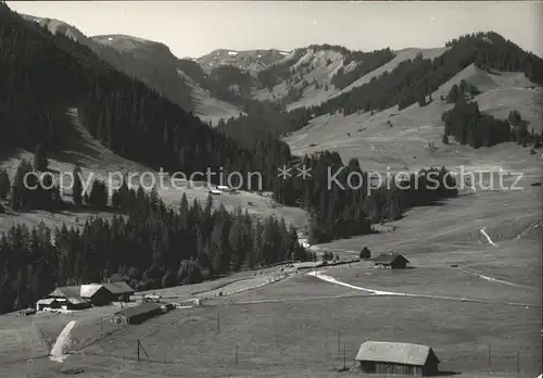 Oberwil Simmental Berggasthaus Rossberg mit Niederhorn Kat. Oberwil Simmental