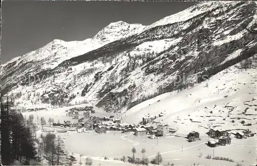 Saas Grund mit Rothorn Kat. Saas Grund