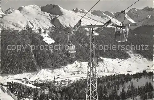 Davos GR Gondelbahn Schatzalp Sertigtal Kat. Davos