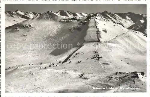 Davos GR Wasserheide mit Weissfluhjoch Skigebiet Kat. Davos