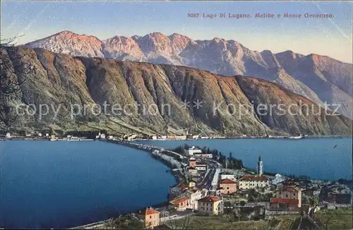Melide Lago di Lugano e Monte Generoso  Kat. Melide