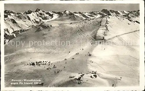 Davos GR Skigebiet Parsenn  Weissfluhjoch Piz Linard Kat. Davos