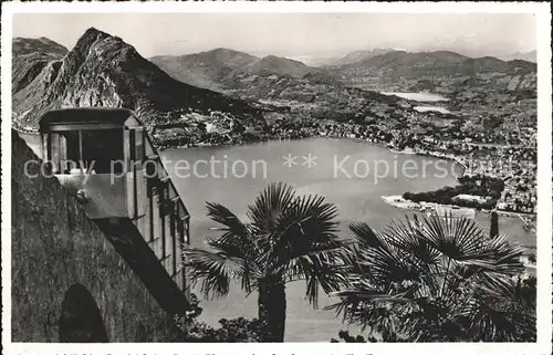 Lugano TI Lago di Lugano Funicolare Monte Bre Kat. Lugano