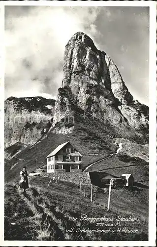 Staubern Berggasthaus mit Staubernkanzel  Kat. Hoher Kasten