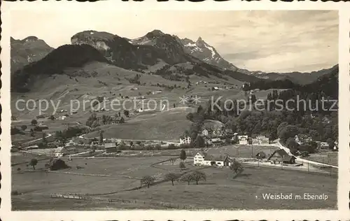 Weissbad mit Ebenalp Kat. Weissbad