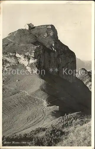 Hoher Kasten Berghaus Kat. Appenzeller Alpen