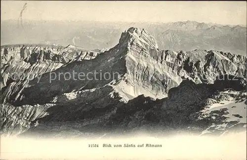 Altmann Saentis Blick vom Saentis Kat. Altmann