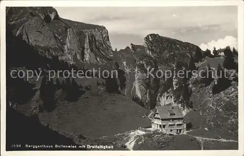 Weissbad Berggasthaus Bollenwies mit Dreifaltigkeit Kat. Weissbad