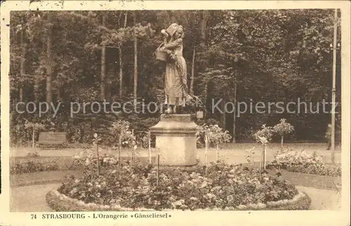 Strasbourg Alsace Orangerie Ganseliesel Kat. Strasbourg