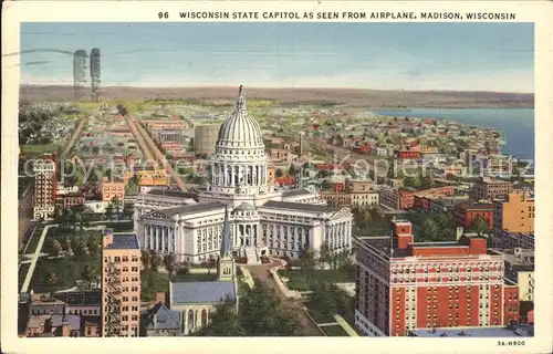 Madison Wisconsin Fliegeraufnahme Kat. Madison