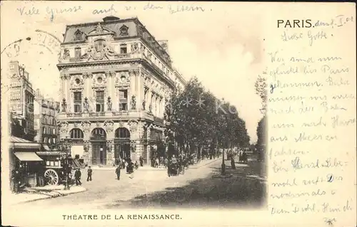 Paris Theatre de la Renaissance Kat. Paris