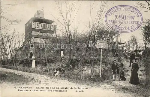 Sannois Entree du bois du Moulin de la Terrasse  Kat. Sannois