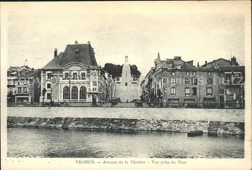 Verdun Meuse Avenue de la Victore Vue prise du Mess Kat. Verdun