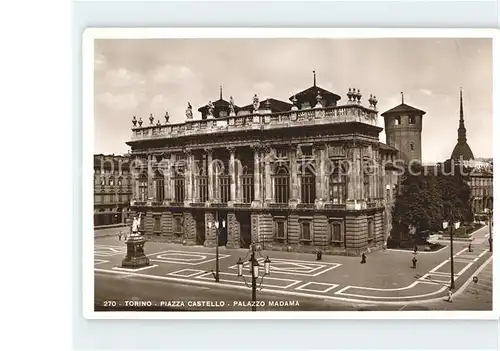 Torino Piazza Castello Palazzo Madama Kat. Torino