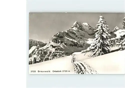 Braunwald GL Ortsstock Kat. Braunwald