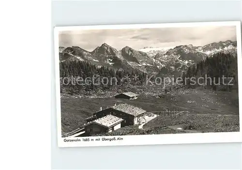 Koenigsee Berchtesgaden Gotzenalm Teufelshoerner uebergoss Alm und Hochkoenig Kat. Berchtesgaden