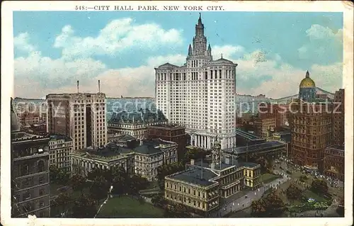 New York City City Hall Park / New York /