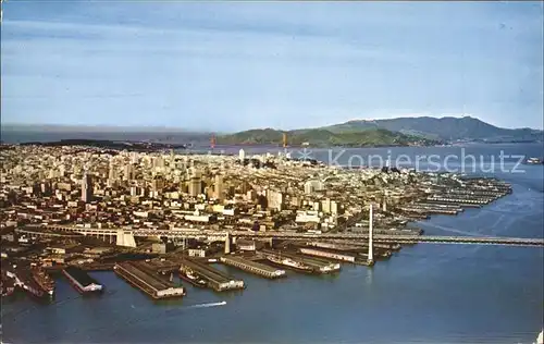 San Francisco California Skyline Waterfront Bridge Kat. San Francisco