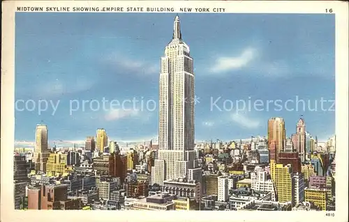 New York City Skyline Empire Stat Building / New York /