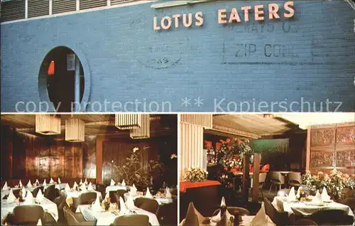 New York City Lotus Eaters Restaurant Lounge Third Avenue / New York /