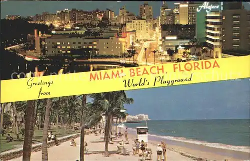 Miami Beach Beach and Skyline Kat. Miami Beach