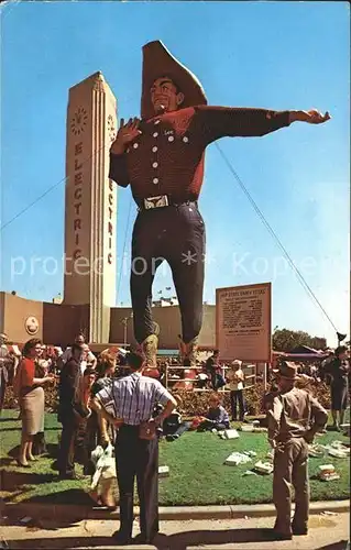 Dallas Texas Big Tex Wold tallest Cowboy Fair Kat. Dallas